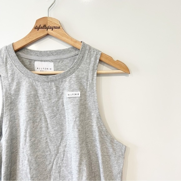 Anthropologie All Fenix Aria Tank Top in Grey NWT - Picture 7 of 11